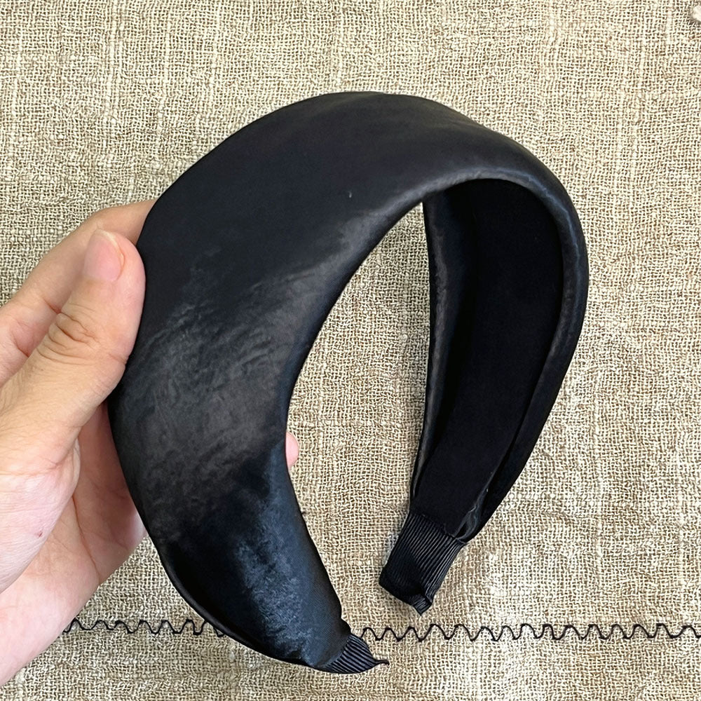 Elegant Satin Soft Padded Wide Headband 6W6HBD375