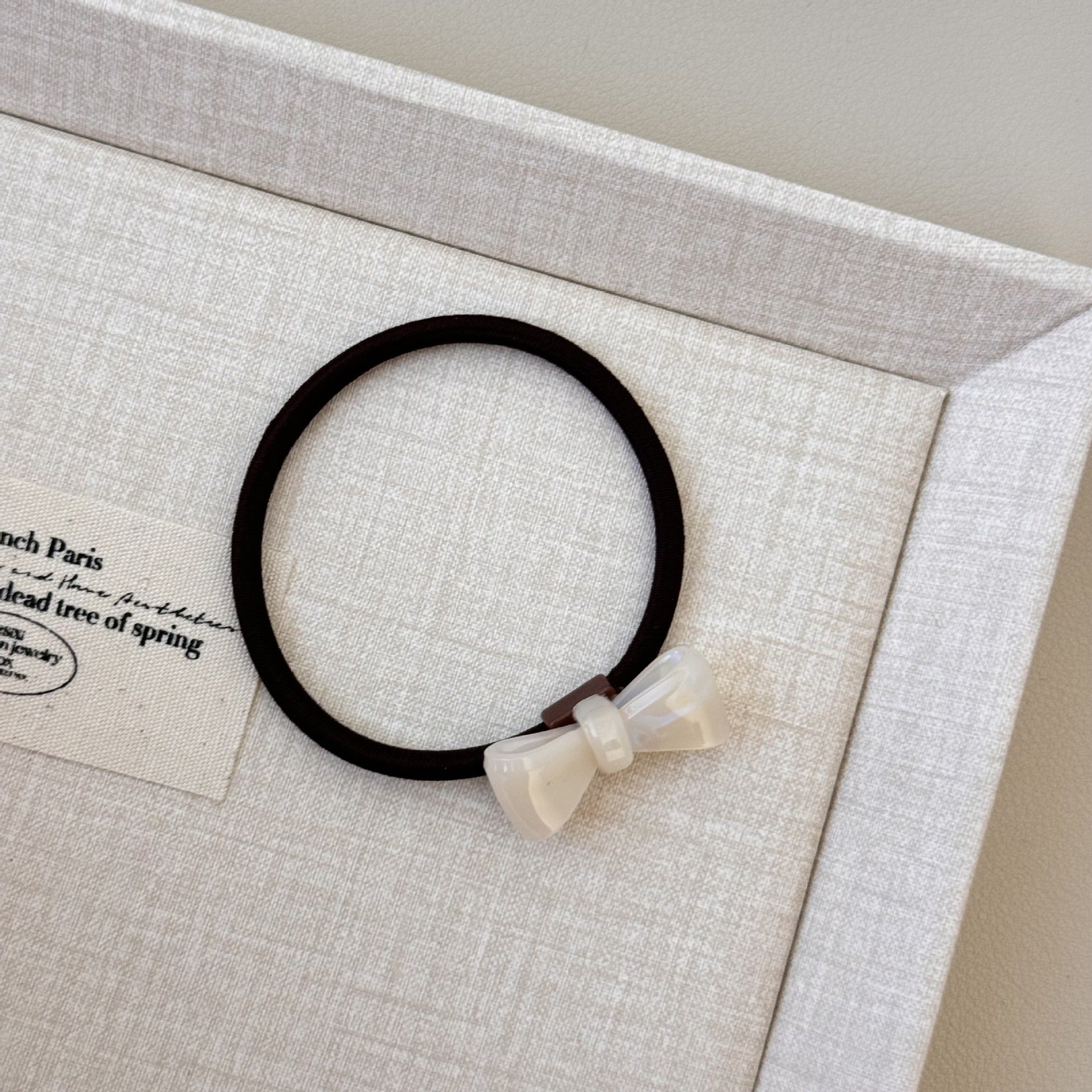Minimalist Acetate Leopard Bowknot Hair Tie MK2BLW6W6HHT10