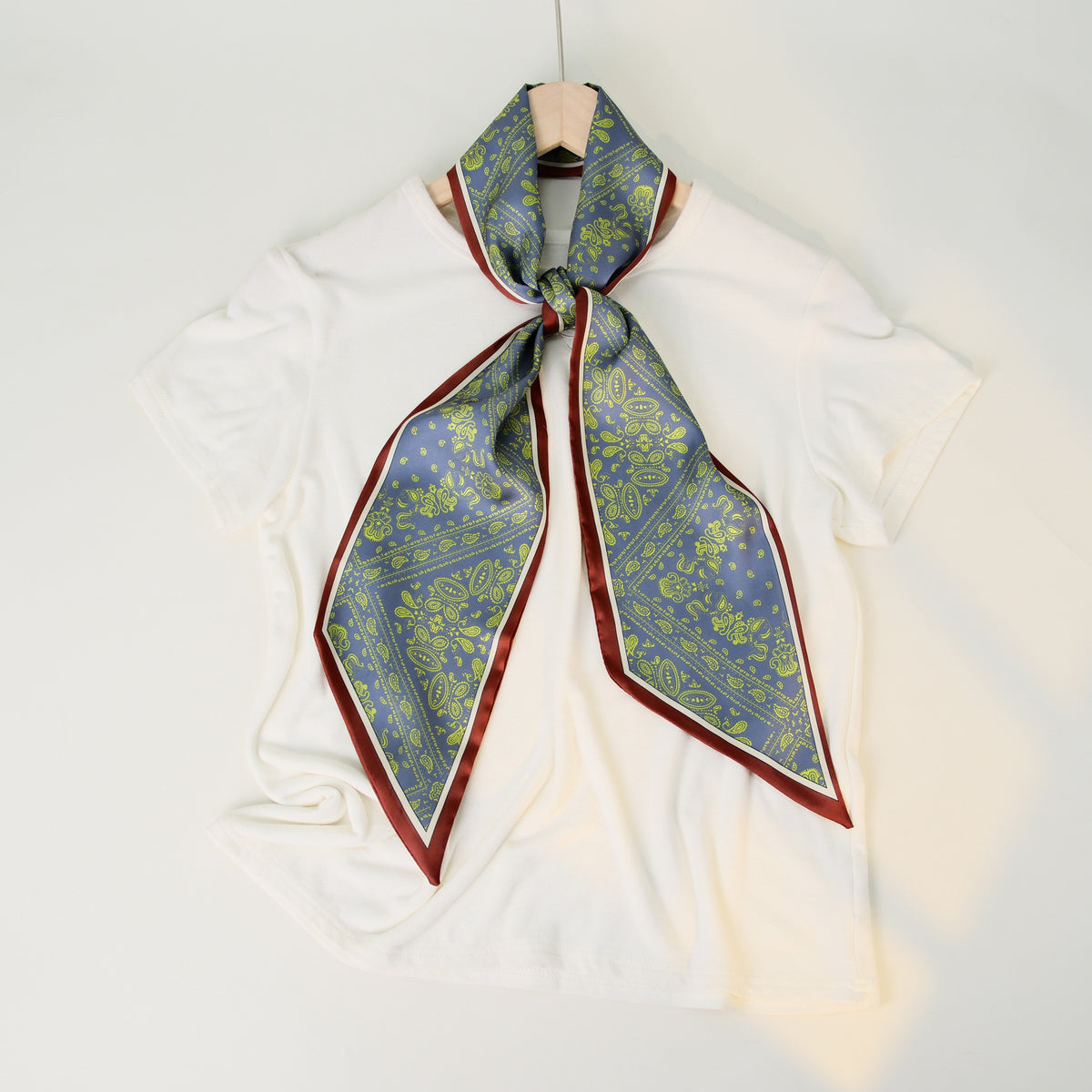 Striped Silk Scarf - DippedShop Wholesale - #7283