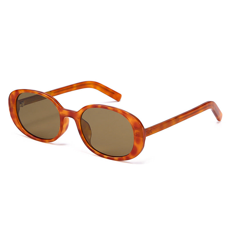 Vintage Oval Frame Polarized Lightweight Sunglasses MK2PPIM6W6GSG205