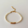Gold Plated Pearl Choker - DippedShop Wholesale - #6067