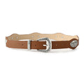 Retro Punk Studded Distressed Leather Belt 6W6JBT172