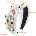 Stylish Solid Color American Flag Patch Hair Band 8AS6HBD63T