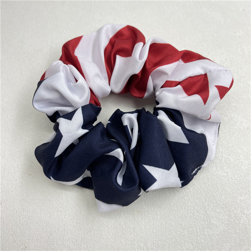 Independence Day USA Flag Elastic Hair Tie 8BK6HSR21L