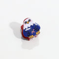 Stylish USA Flag Love Shape Nonslip Hair Clip 8AS6HCP58T