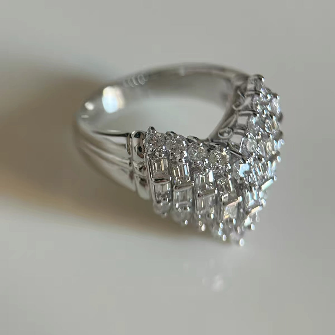 Heart Rhinestone Ring - DippedShop Wholesale - #8387