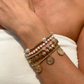 Fashion Multi-Layer Star Beaded Chain Bracelet 6W6JBR474