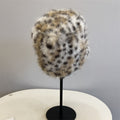 Faux Fur Leopard Bucket Hat - DippedShop Wholesale - #5075