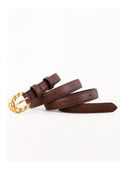 Retro Twisted Design Buckle Jean Leather Belt 6W6JBT159