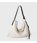 Trendy Striped Print Large Capacity Shoulder Bag 6W10BBG1366