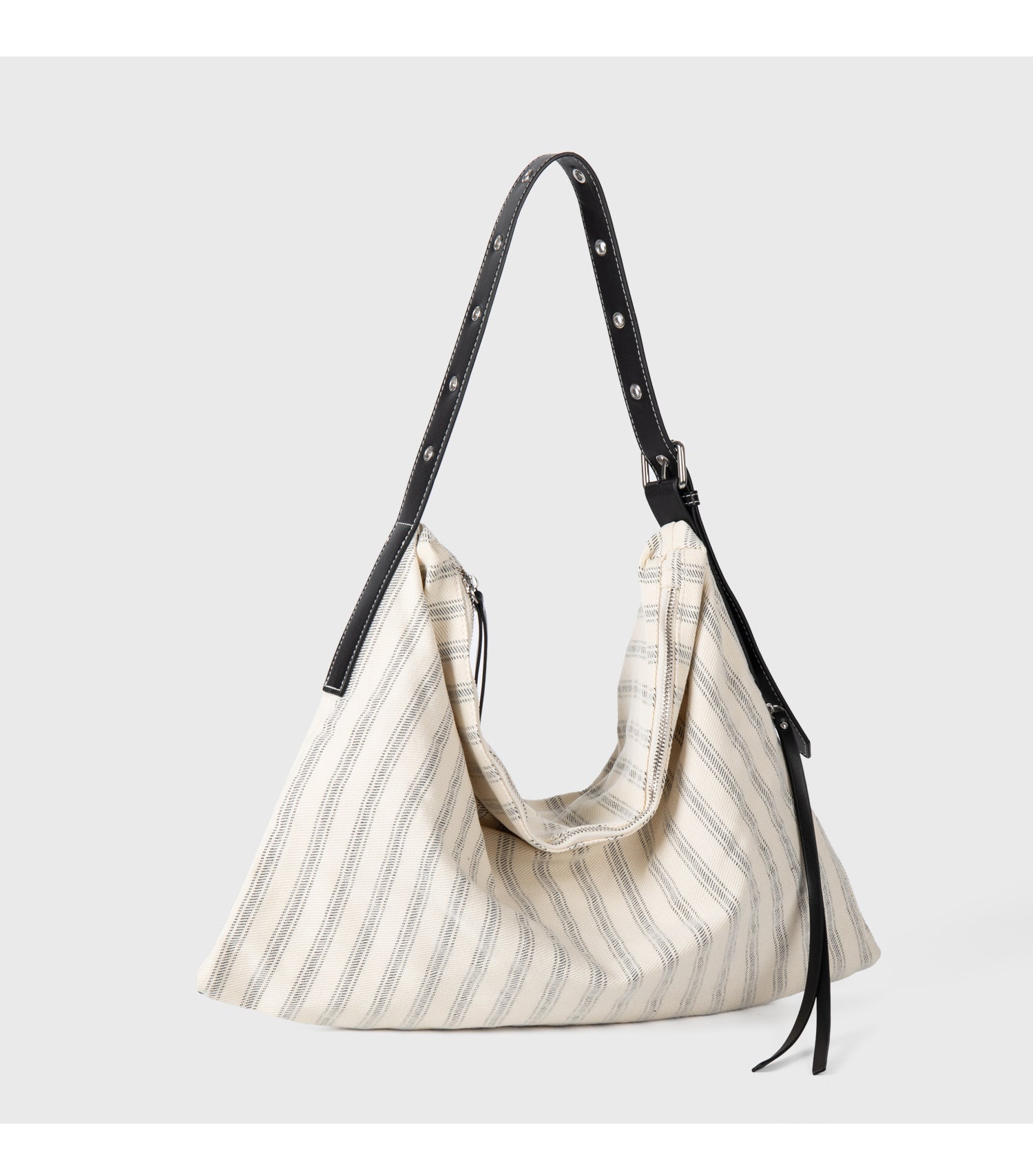 Trendy Striped Print Large Capacity Shoulder Bag 6W10BBG1366