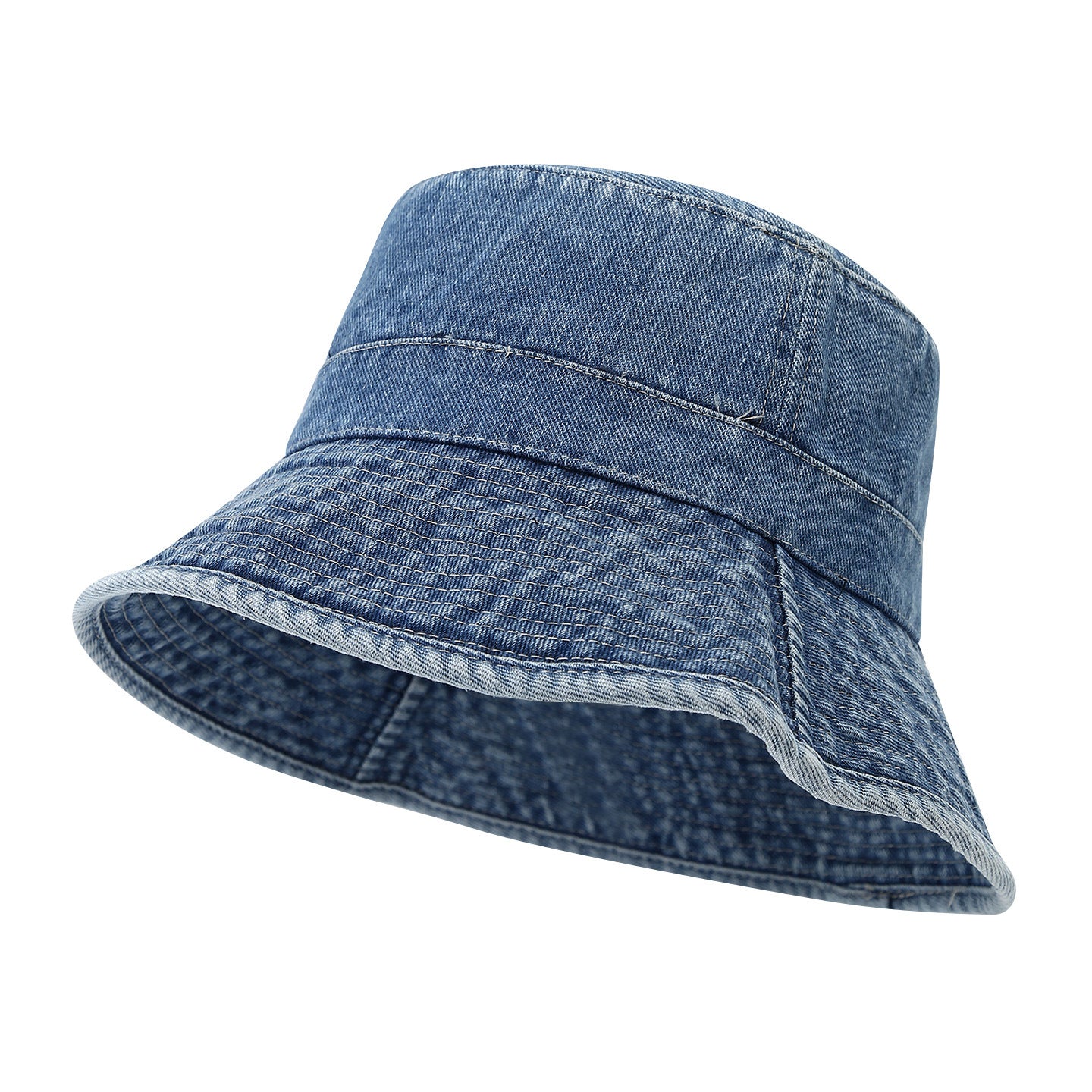 Vintage Wash Faded Denim Bucket Hats MK2COK6W6HAT376