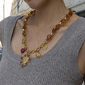 Chunky Enamel Beaded Necklace - DippedShop Wholesale - #3699