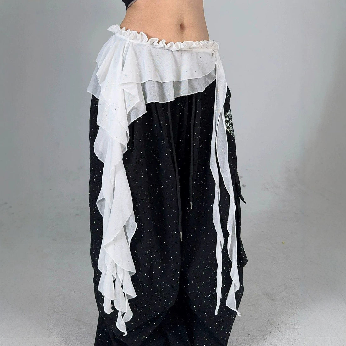 Asymmetrical Layered Wrap Skirt - DippedShop Wholesale - #7139