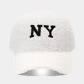 Winter Lamb Wool Letter Embroidery Warm Baseball Cap 6W6HAT527