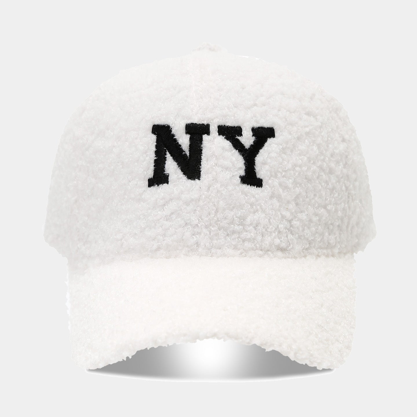 Winter Lamb Wool Letter Embroidery Warm Baseball Cap 6W6HAT527