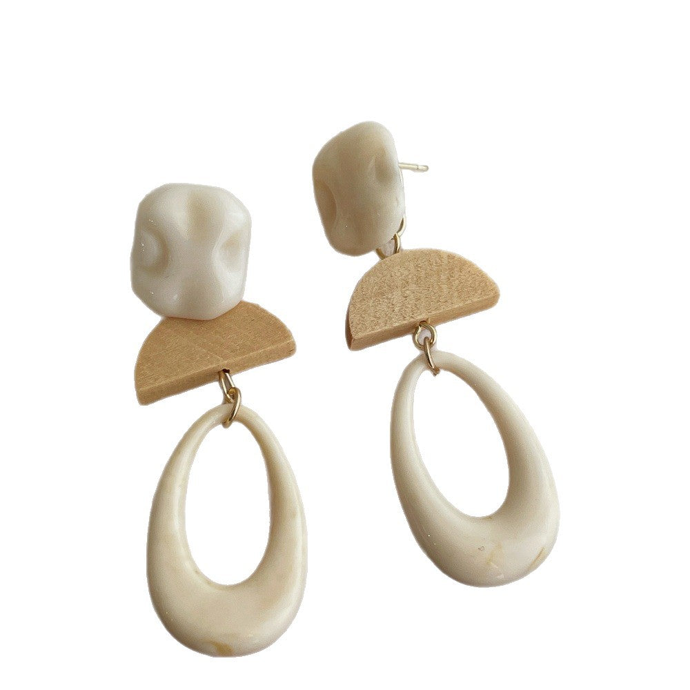Acrylic Oval Dangle Earrings - DippedShop Wholesale - #7747