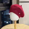 Mohair Knit Beret Hat - DippedShop Wholesale - #8931