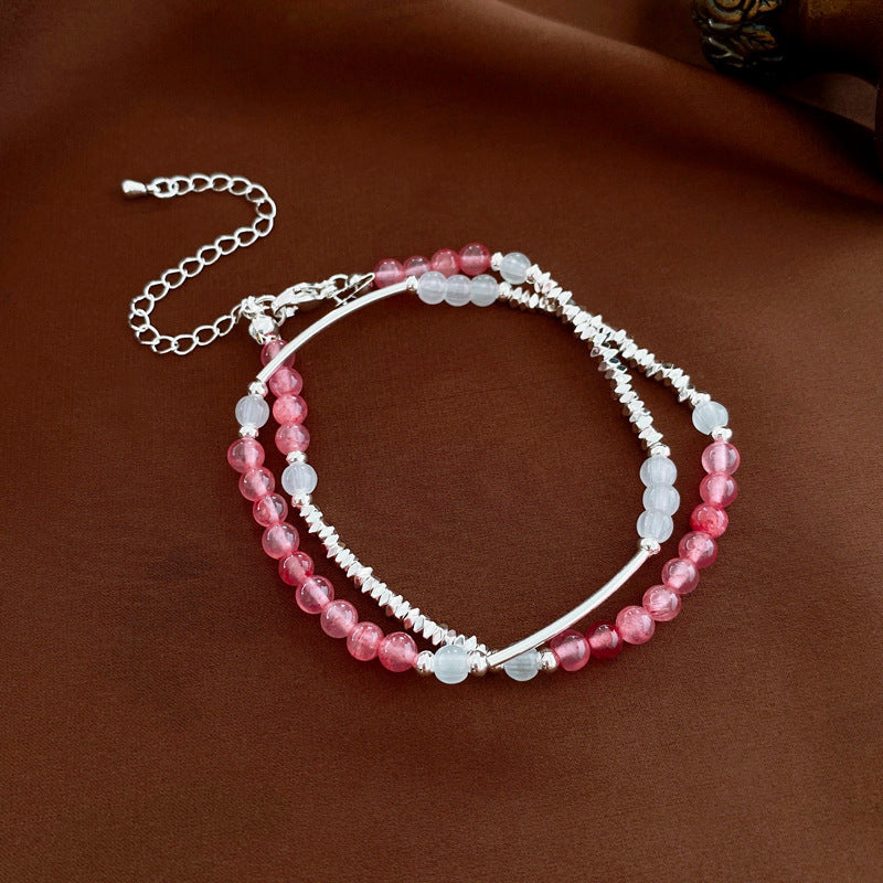 Natural Stones Beads Chain Adjustable Bracelet 6W6JBR723