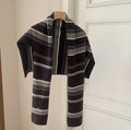 Striped Knit Scarf Shawl - DippedShop Wholesale - #0931