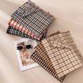 Warm Color Block Plaid Tassel Scarf 6W6NSW285