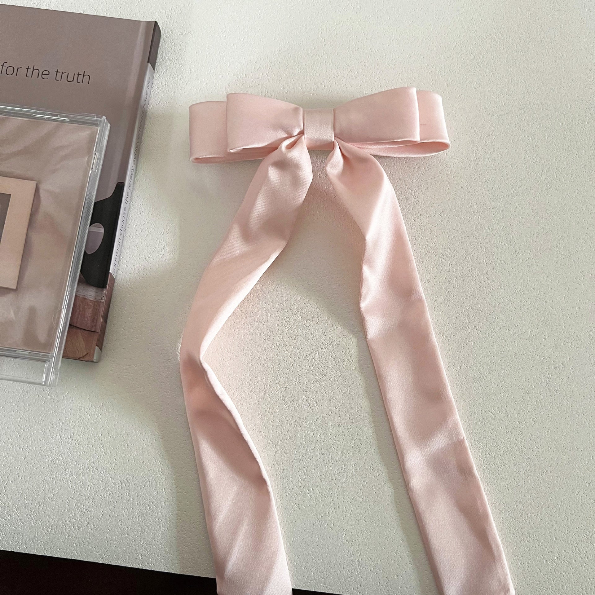 Sweet Solid Color Satin 3D Bowknot Hair Clips 6W6HCP1230