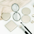 Mini Foldable PU Leather Mirror - DippedShop Wholesale - #7075