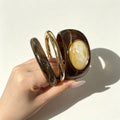 3-Piece Vintage Irregular Resin Bracelet Set 6W6JBR576