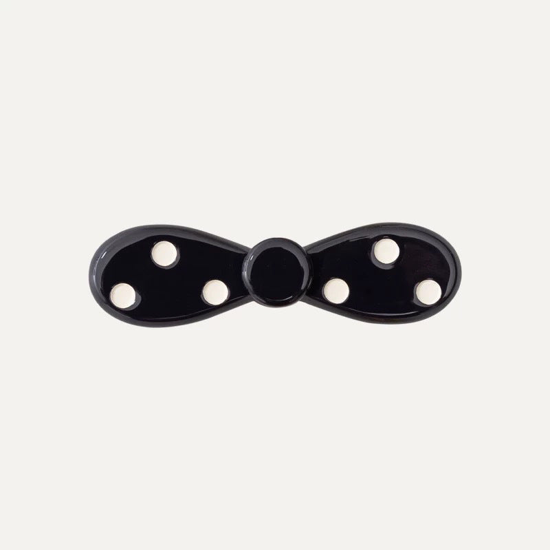 Vintage Polka Dots Bow Knot Side Hair Clip 8AS6HCP348L