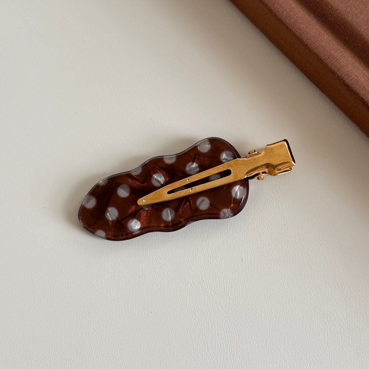 Simple Polka Dots Acetate Hair Claw Clip MK2PPIM6W6HCP1268