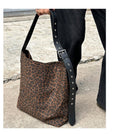 Vintage Leopard Print Large Capacity Shoulder Bag 6W10BBG1954