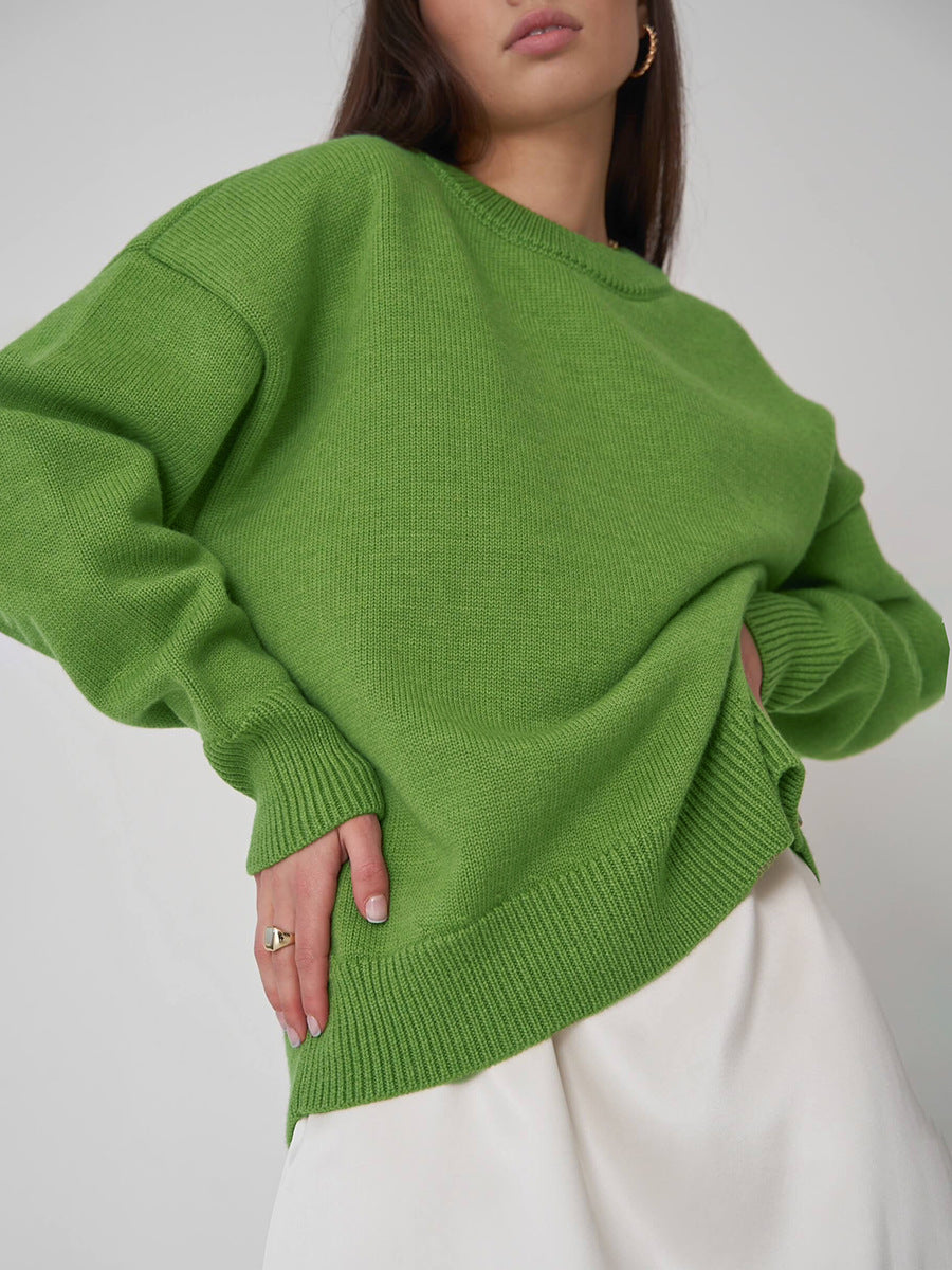 Solid Loose Sweater - DippedShop Wholesale - #3459