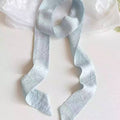 Retro Polka Dots Narrow Lightweight Silk Scarf MK2BLW6W6NSI62