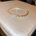 Elegant Gold Plated Rhinestone Bracelet 6W6JBR686