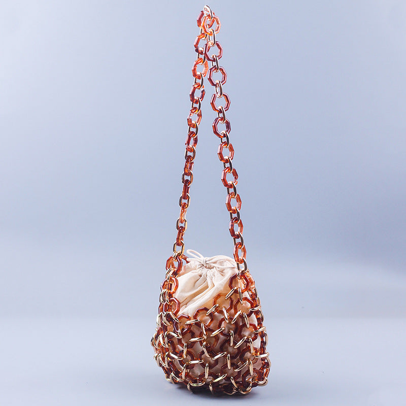 Hollow Out Handmade Beads Shoulder Bag DP25C680