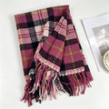 Tartan Plaid Tassel Scarf - DippedShop Wholesale - #2211