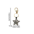 Vintage Rhinestones Cross Pendant Keychain Bag Charm 6W10BBC820