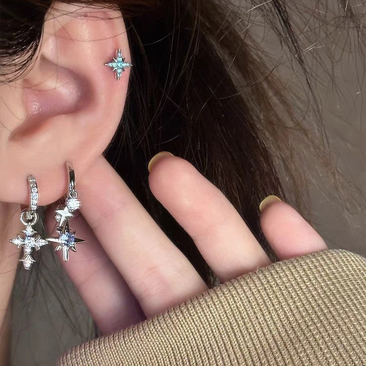 Star Tassel Hoop Earrings - DippedShop Wholesale - #4259