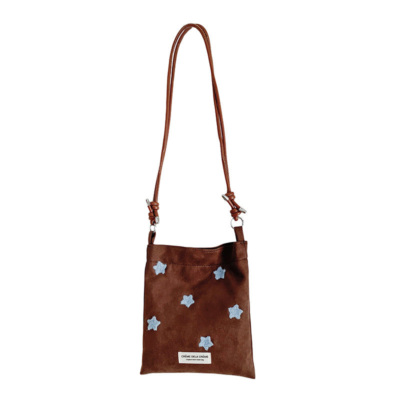 Sweet Star Embroidery Mini Crossbody Phone Bag 6W10BBG2370