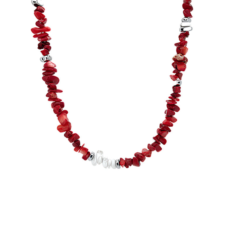 Irregular Natural Stone Handmade Choker Necklace DP25F840