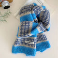 Plaid Jacquard Knit Scarf - DippedShop Wholesale - #5971