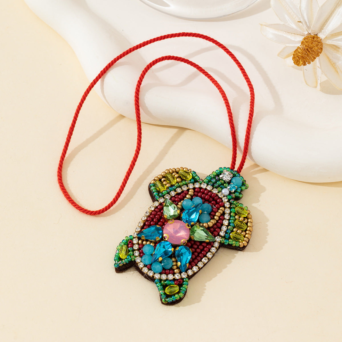 Colorful Rhinestones Tortoise Pendant Keychain Bag Charm 6W10BBC782
