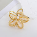 Fashion Gold Plated Plumeria Flower Hair Clip MK2MBEP6W6HCP368