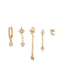 Stylish Gold Plated Moon Penda - DippedShop Wholesale - #7875
