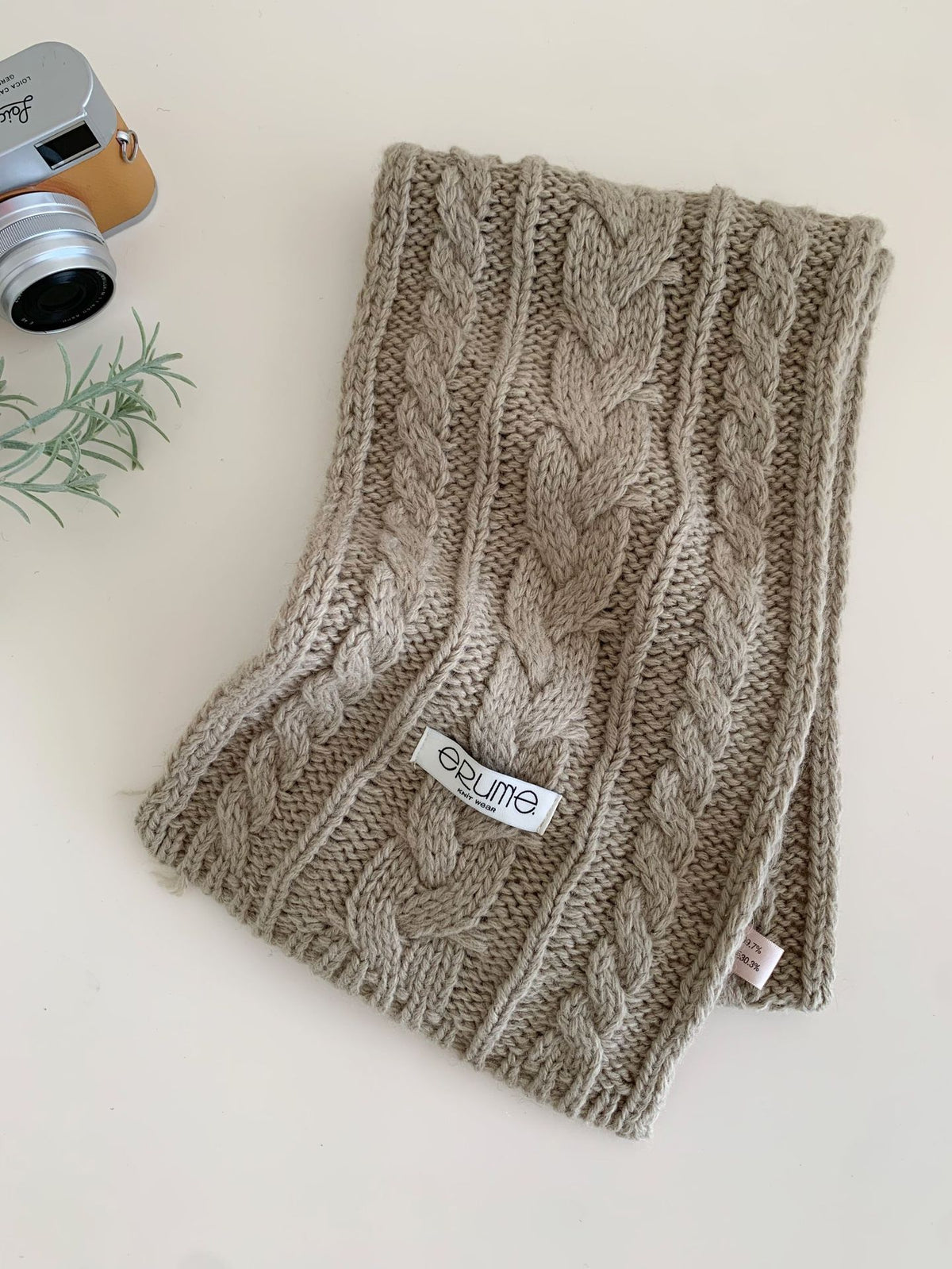 Chunky Cable Knit Scarf - DippedShop Wholesale - #1251