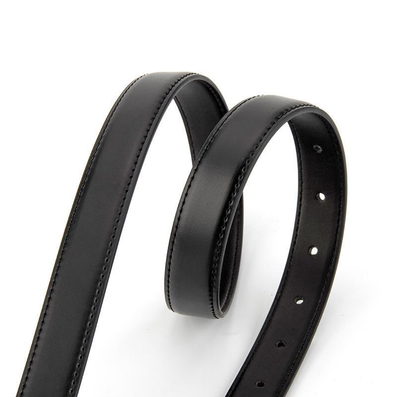 Trendy Unique Metal Buckle Skinny Leather Belt MK2LEEP6W6JBT33
