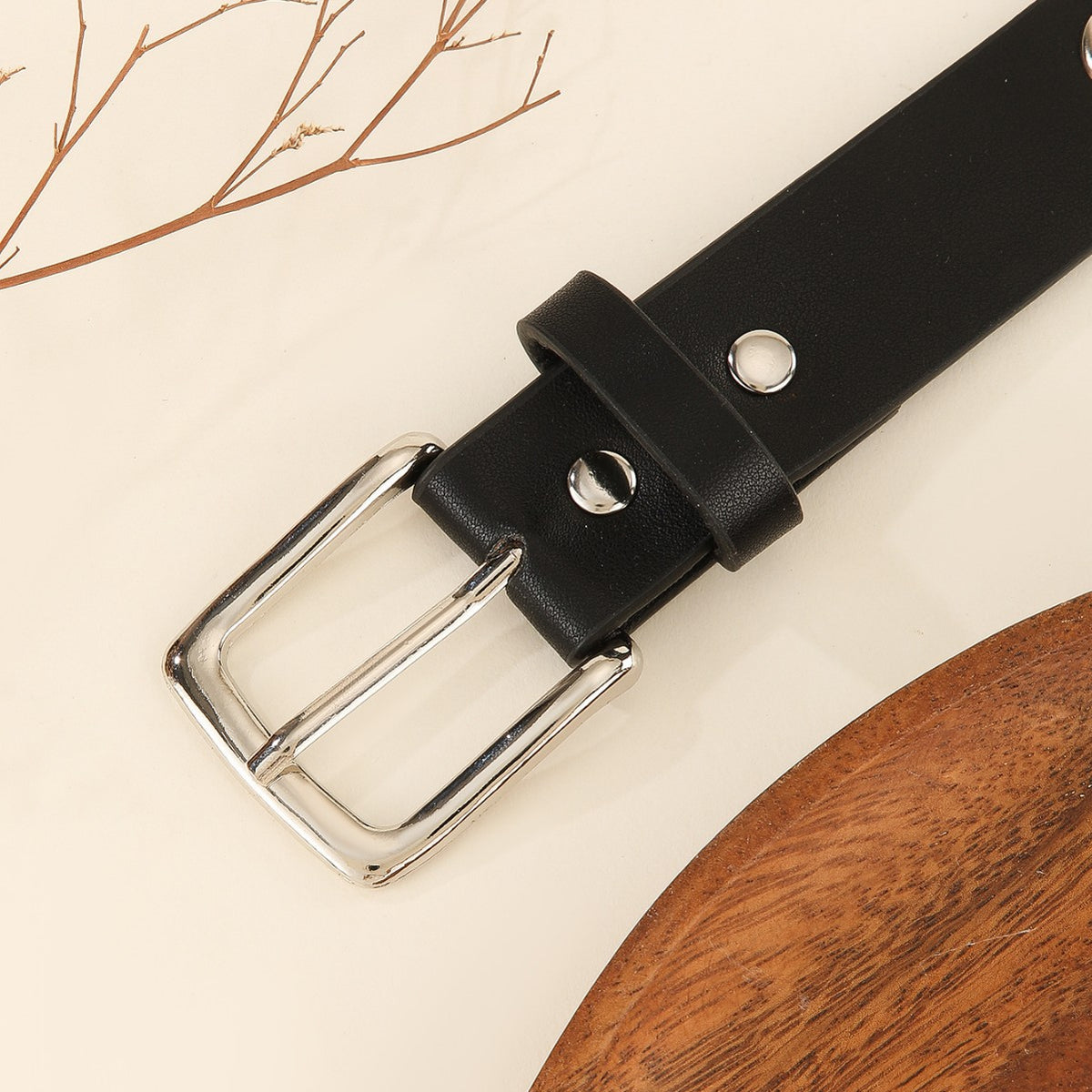 Punk Style Metal Disc Hollow Waist Belt 6W6JBT231