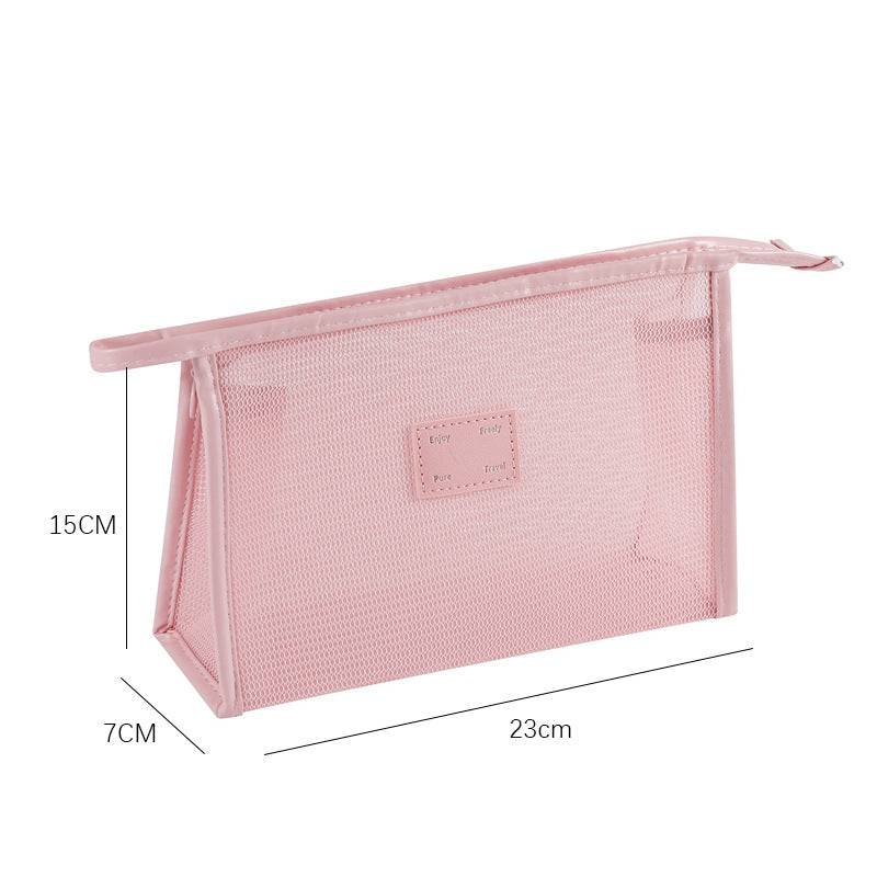Pink Mesh Large Capacity Make Up Bags DP25C638
