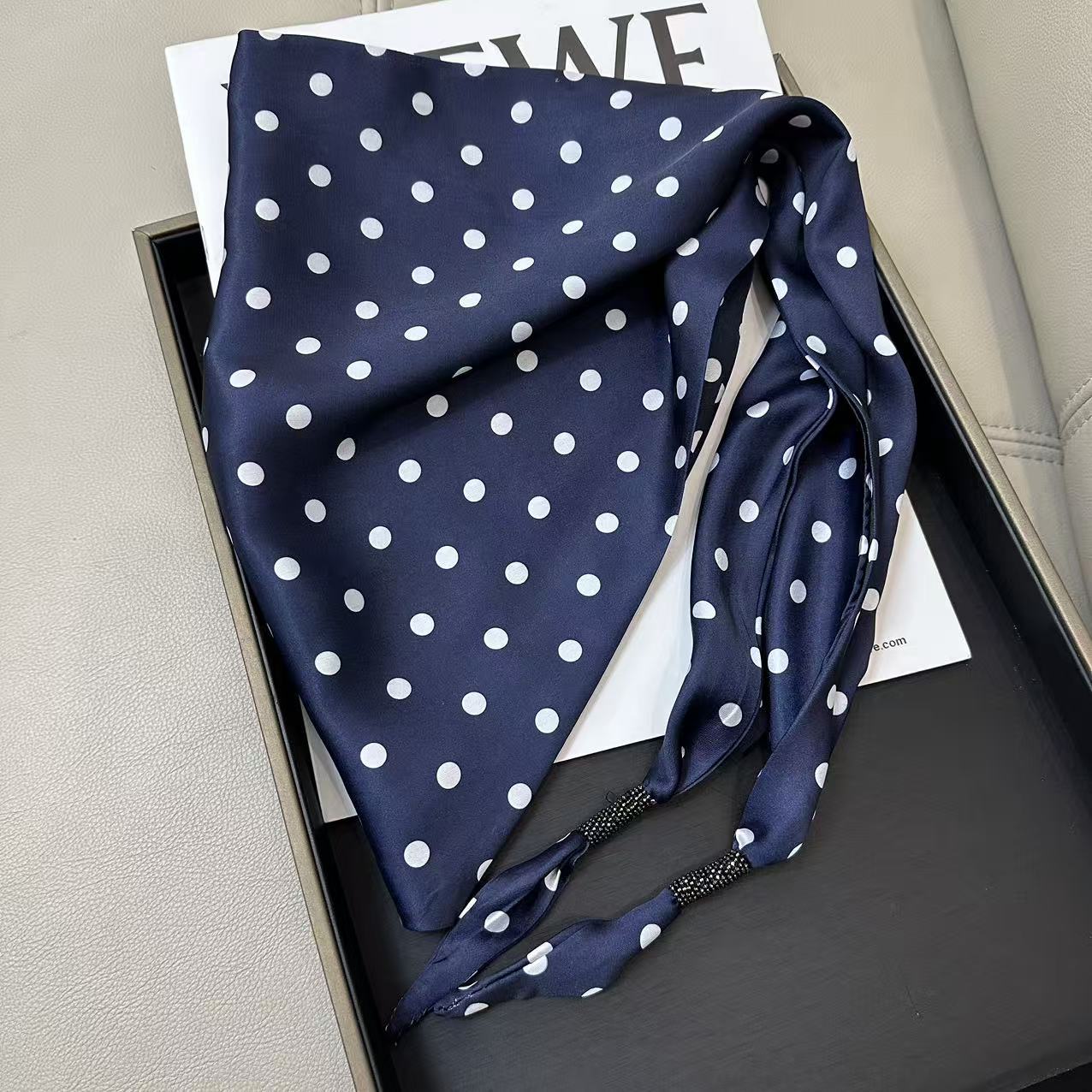 Chic Solid Color Floral Print Silk Scarf 6W6NSI215