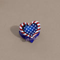 Trendy American Flag Hat Shape Lightweight Hair Clip 8AS6HCP61T
